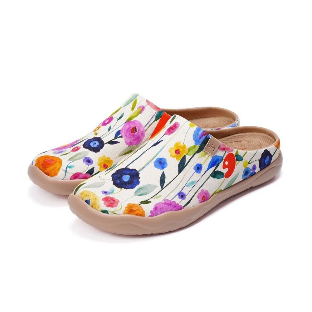 UIN Women's Comfort Shoes Casual slippers (RICH BLOOMS MALAGA) - Picture 2 of 5